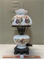 VINTAGE OIL LAMP STYLE ELERTIC TABLE LAMP