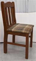 Mission chair w/pattern seat. 35" H.