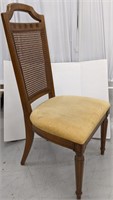 Wood cane dining chair.43" H.