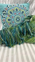 Beautiful Pier 1Imports Green, Turquoise and Gray