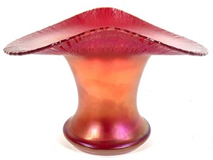 Poschinger Red Carnival Stretch Glass Vase