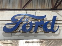 Superb Original Timber Ford Dealership Sign