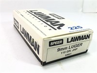 Speer lawman 9 mm Luger ammo