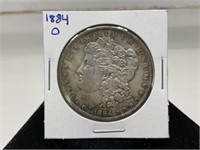 1884-D Morgan Silver Dollar