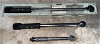 Lot of 3 Craftsman Torque Wrenches