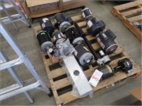LOT, ASSORTED ELECTRIC MOTORS ON THIS PALLET