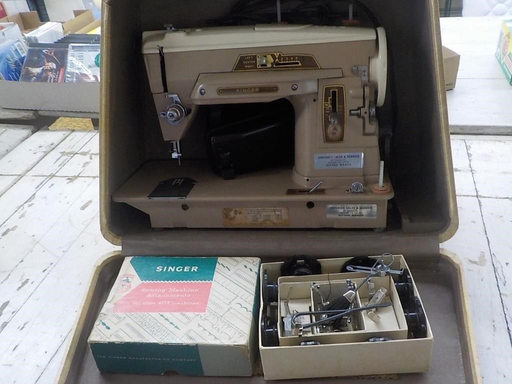 Vintage Singer sewing machine portable