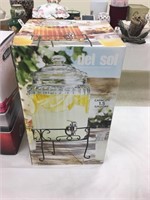 Del Sol 1.5 gal. beverage dispenser w/ stand