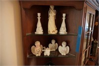 assorted angel figurines