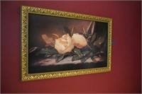 large framed print of magnolia