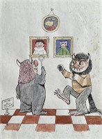 Drawing on paper ,Maurice Sendak