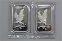 (2) 1 Troy Oz FIne Silver