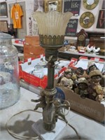 MARBLE BASE CHERUB LAMP