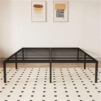 $67 - Heavy Duty 18 Inch Queen Platform Bed Frame