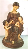 Large Vintage Statue Mother with Children