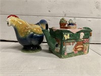 Two Teapots, Fitz and Floyd and Tony Wood England