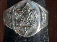 Antique/Vintage Sterling Boy Scout ring