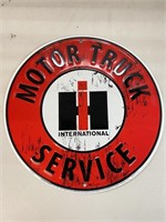 Vintage Inspired Motor Truck Service Metal Sign