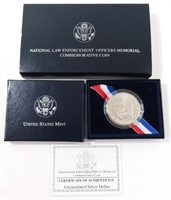 1997 LAW ENFORCEMENT SILVER DOLLAR UNCIRCULATED