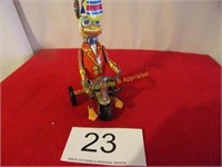 Duck on Tricycle Tin Wind-Up Toy