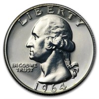 1964 Washington Quarter Proof