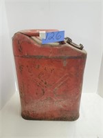 Vintage Metal 5 gallon gas can