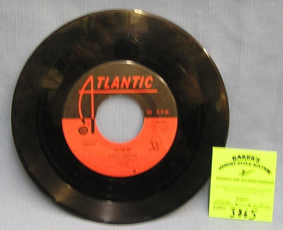 Vintage Julian Lennon 45 rpm record