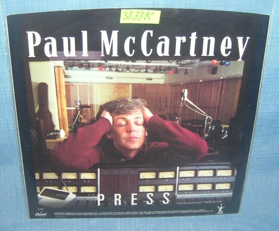 Paul McCartney vintage 45 RPM record