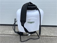 White backpack sprayer tank