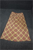 Vintage Sag Harbor Plaid Skirt Size 14