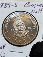 1989-S Proof Bicentennial Congress Half Dollar