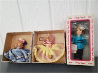 Shirley Temple & (2) Hollywood Dolls In Boxes