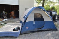 Tent, air mattress