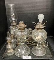 Antique Oil, Electric Lamps.