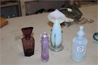x4 Art Glass Perfume Bottles TIMES THE COUNT