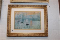 Claude Monet framed Print