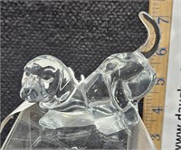 Fenton old style crystal dog, 1987-88