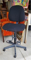 BLACK UPHOLSTERY SPINNING DESK CHAIR - NO SHIPPING