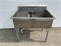 All Stainless Steel 2 Compartment Sink W/ Faucet