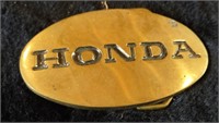Solid Brass Honda Belt Buckle