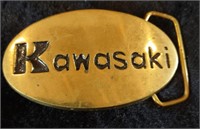 Solid Brass Kawasaki Belt Buckle
