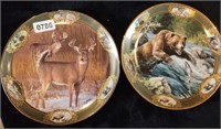 (2) Franklin Mint Wildlife Series Collector Plates
