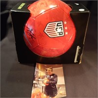 Signed Team USA Women's Soccer Ball COA