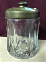 Small Lidded Glass Canister