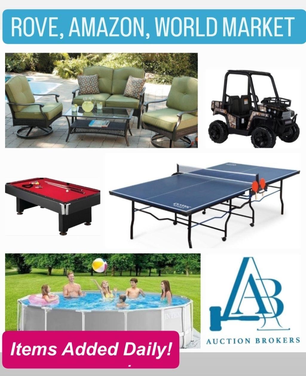 AMAZON, LOWES, WAYFAIR OVERSTOCK! Patio, Furniture ends 6-3