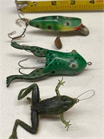 3 FROG FISHING LURES