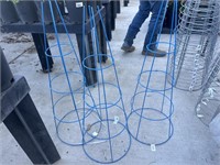 3 Lots of 1 ea Blue Tomato Cages