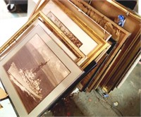 Large Lot of Older Art and Frames