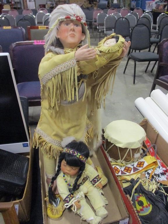 Native American Dressed Dolls