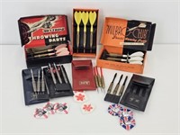 7 SETS OF DARTS MADE IN ENGLAND